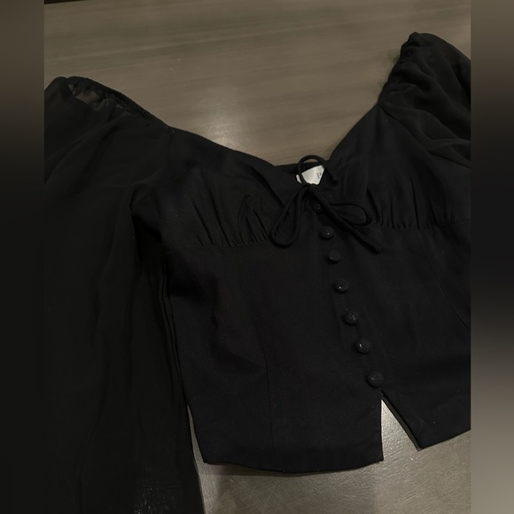 Pellucid long sheer sleeves off the shoulder top size small and one in xs - Picture 2 of 5